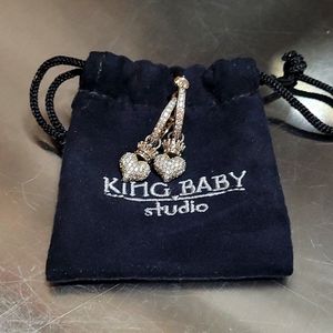King baby studio earrings